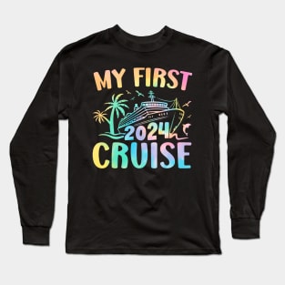 My First Cruise 2024 Vacation Matching Family Cruise Ship Long Sleeve T-Shirt